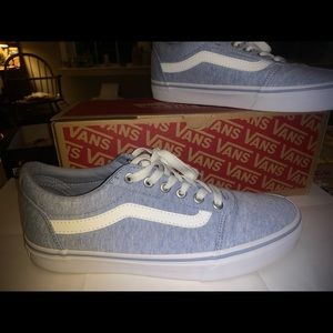 Brand New Vans Speckle Blue Shoes Size 9.5 Women’s